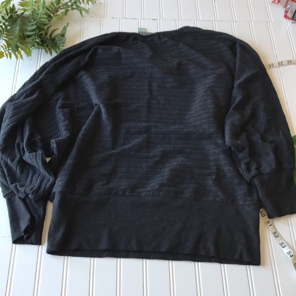 Anthropologie Saturday Sunday black batwing ribbed top - Picture 10 of 11